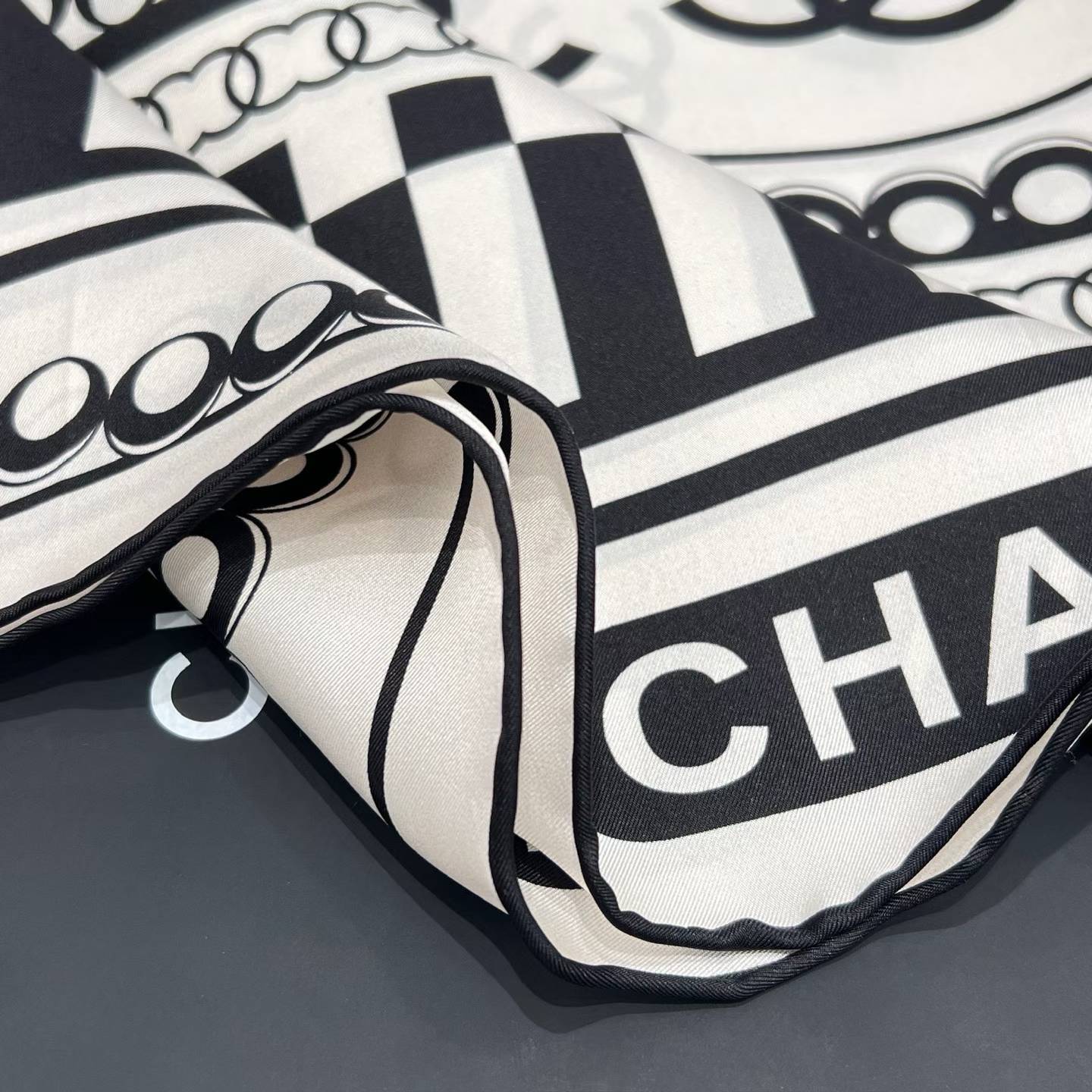 Chanel Square silk scarf view 6