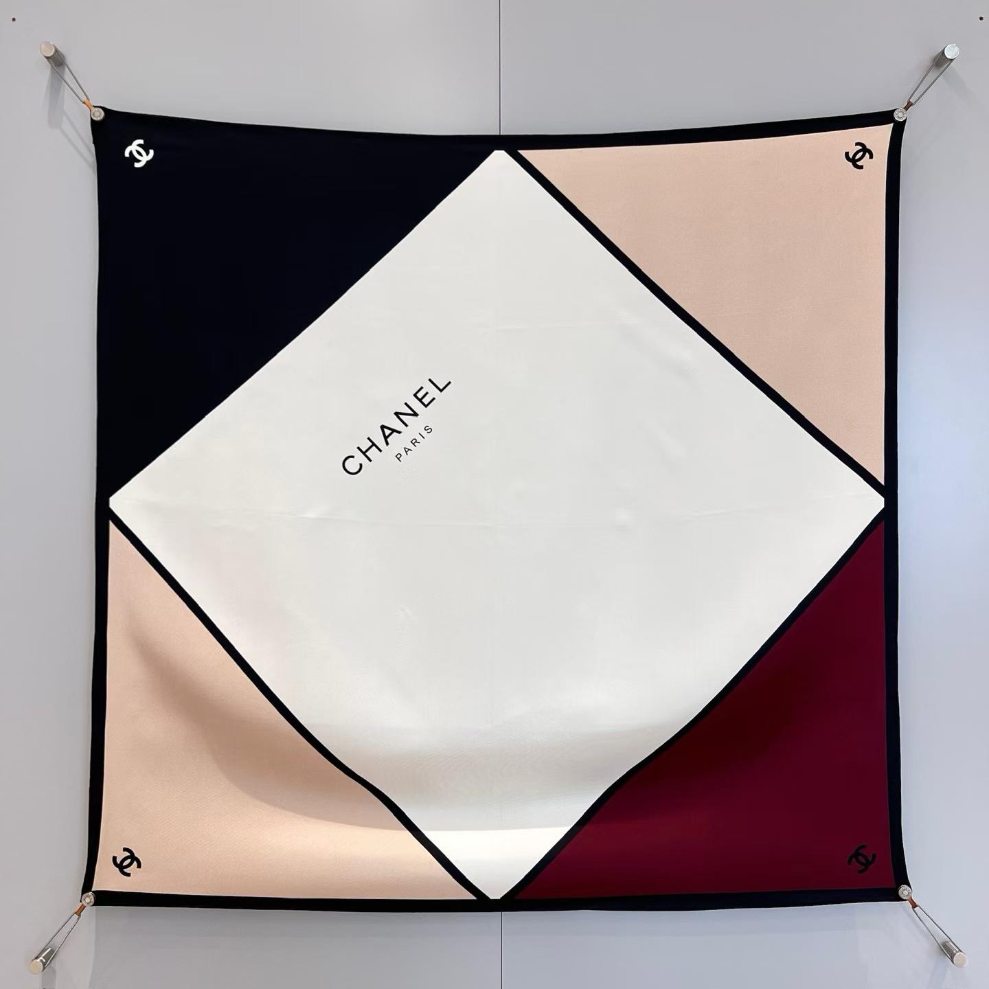 Chanel Square silk scarf view 2