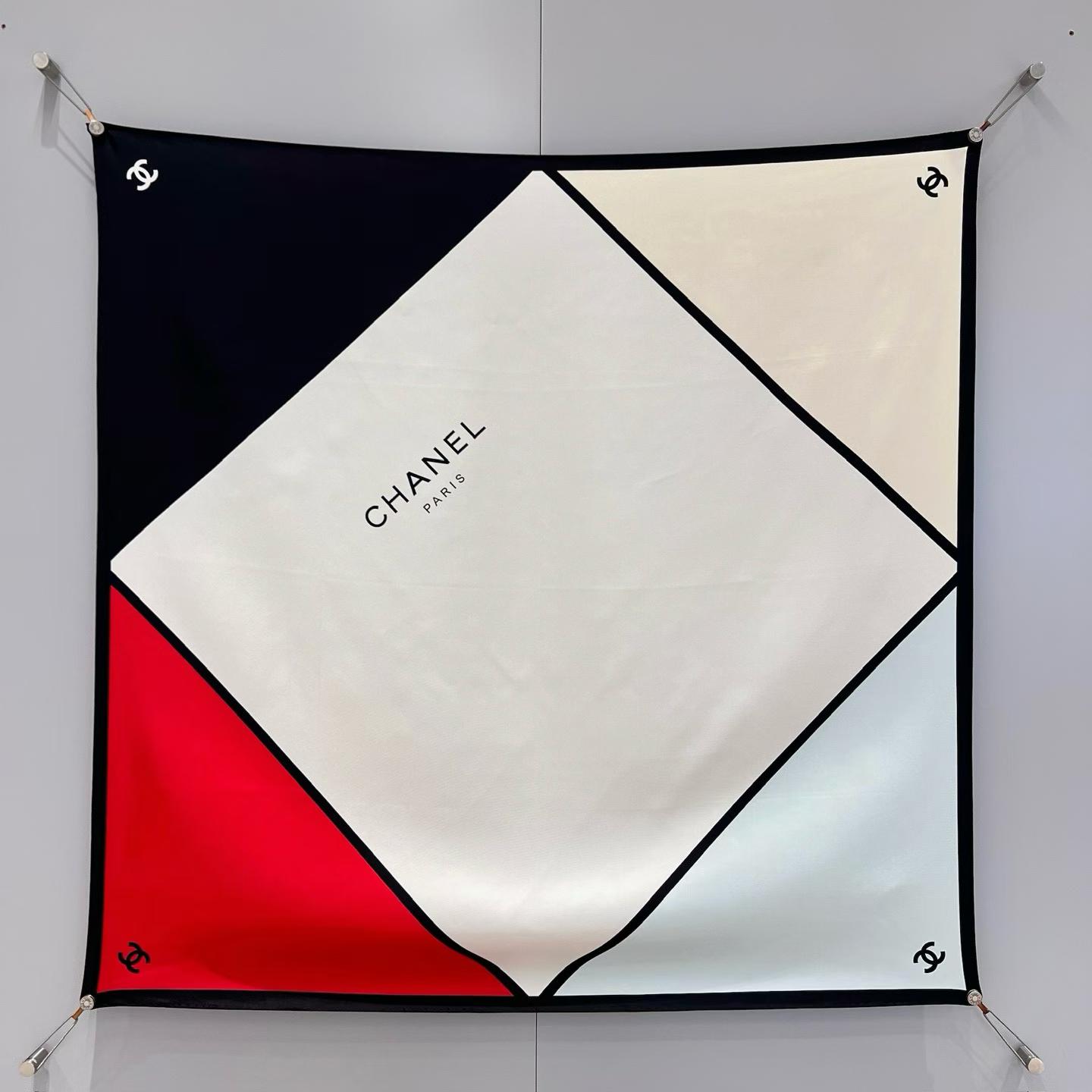 Chanel Square silk scarf view 4