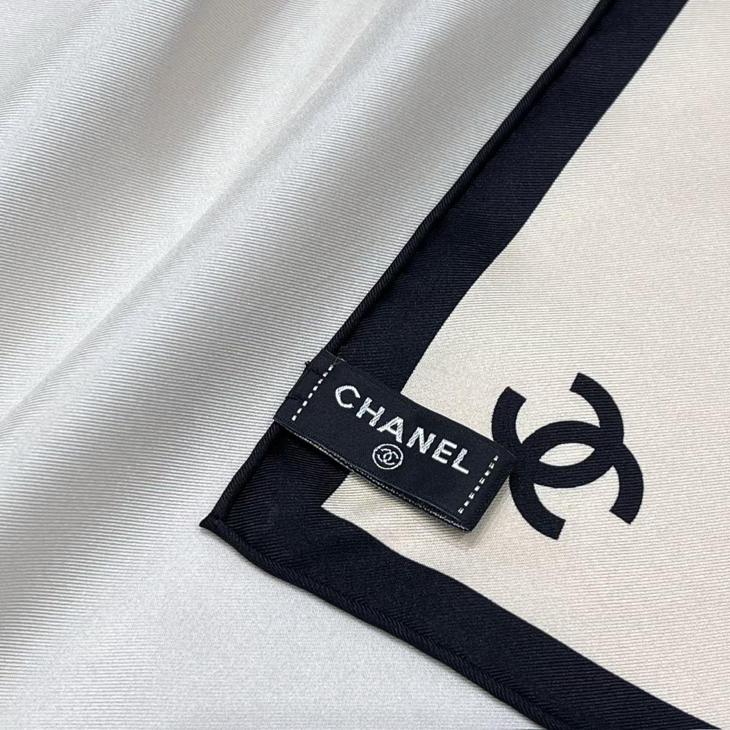 Chanel Square silk scarf view 7