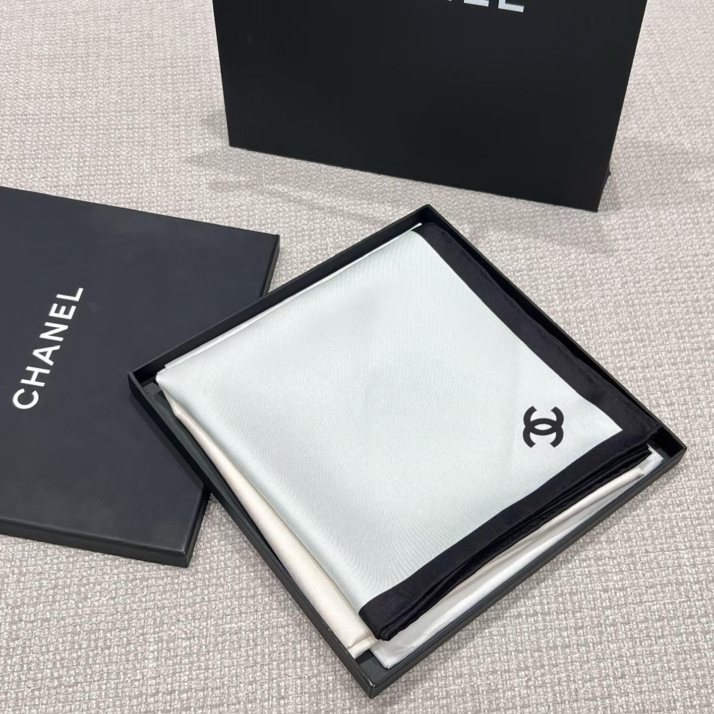 Chanel Square silk scarf view 9