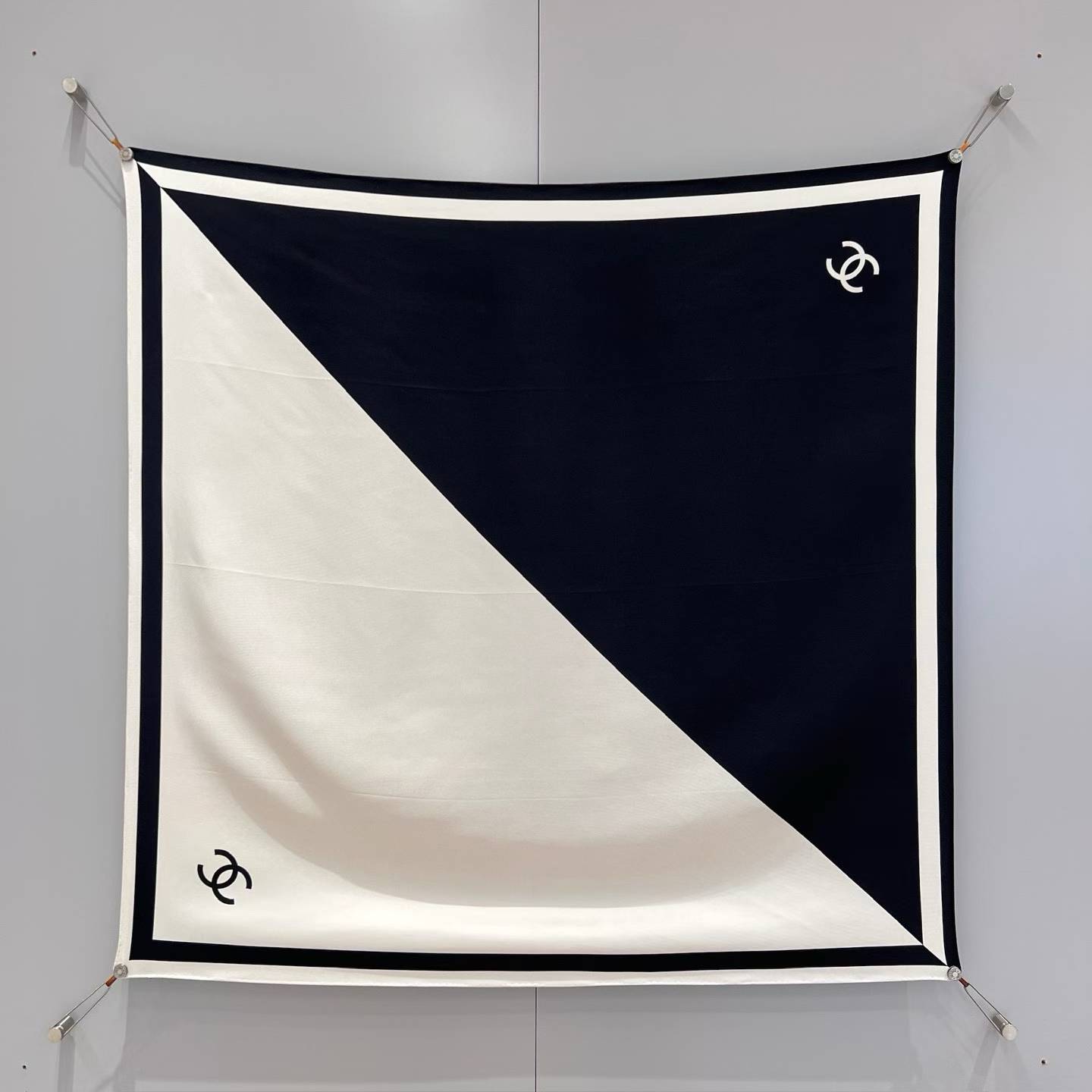 Chanel Square silk scarf view 2