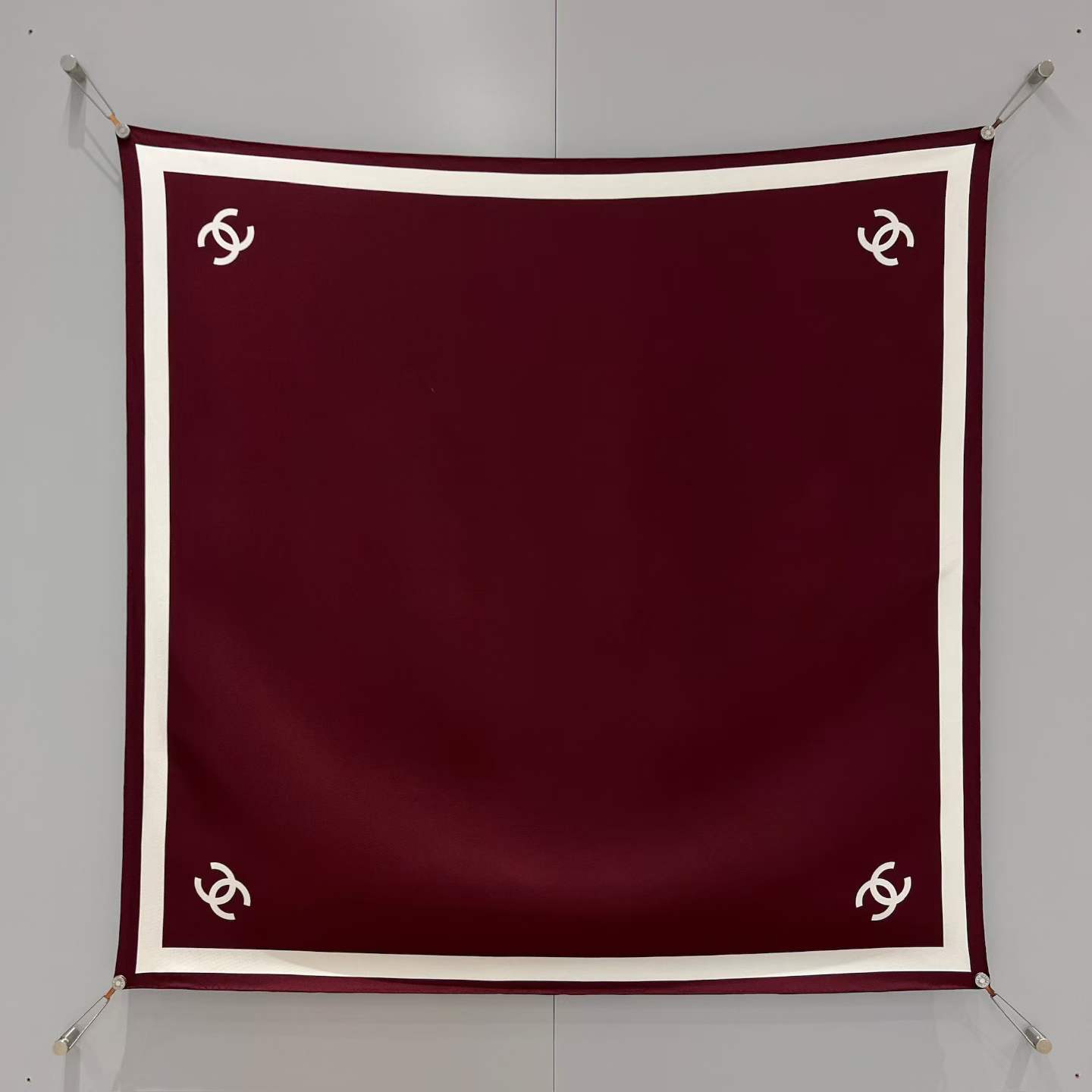 Chanel Square silk scarf view 11