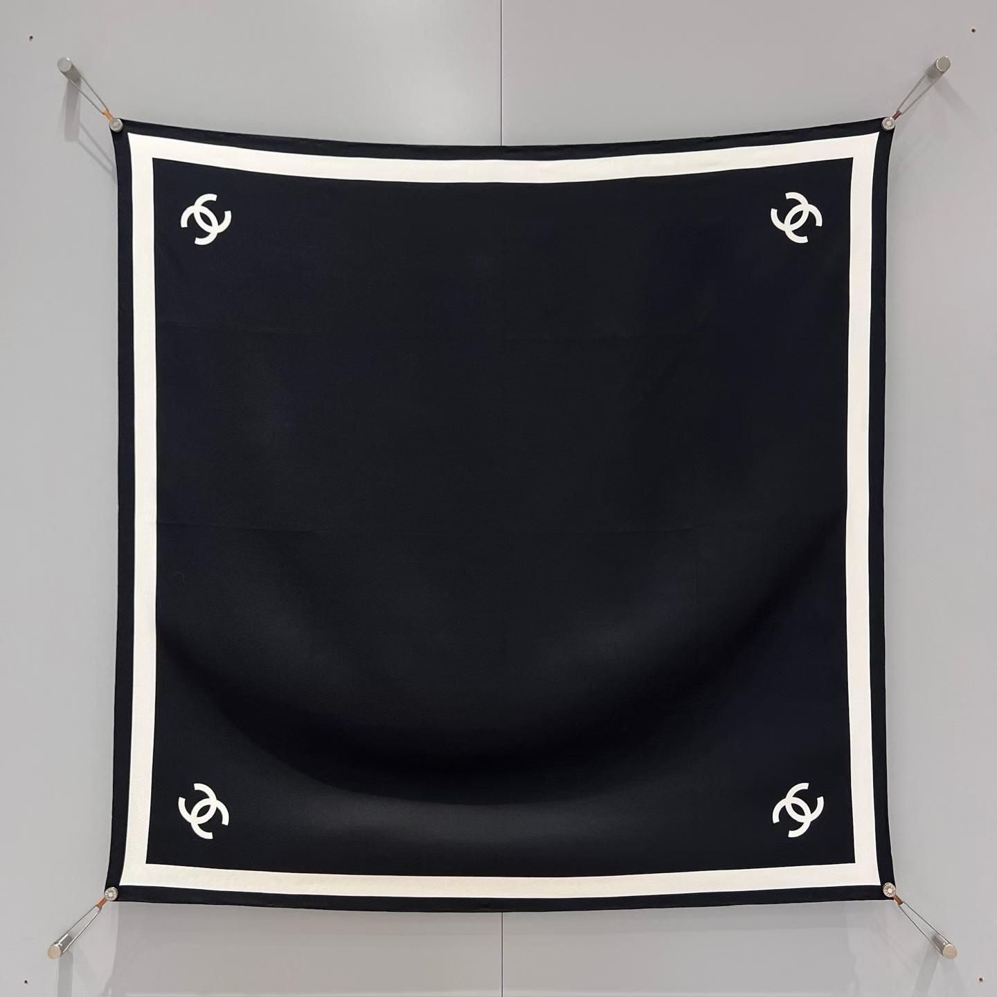 Chanel Square silk scarf view 12