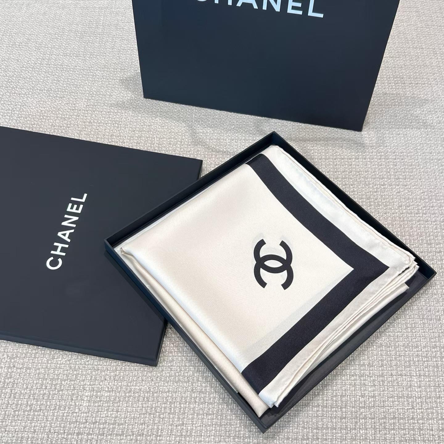 Chanel Square silk scarf view 6