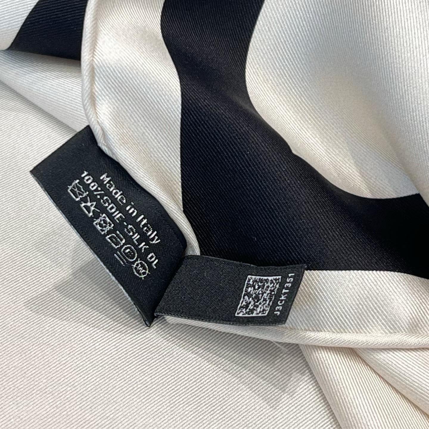 Chanel Square silk scarf view 7