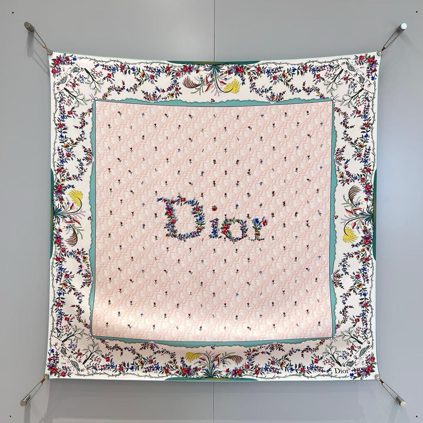 Dior Square silk scarf view 11