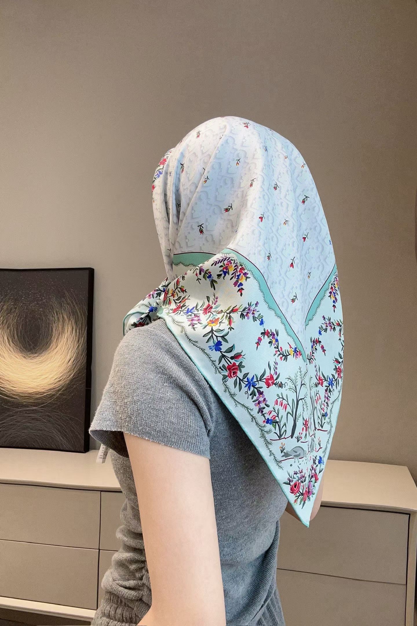 Dior Square silk scarf view 12