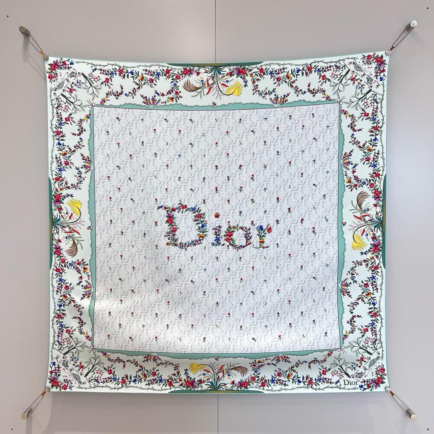 Dior Square silk scarf view 13