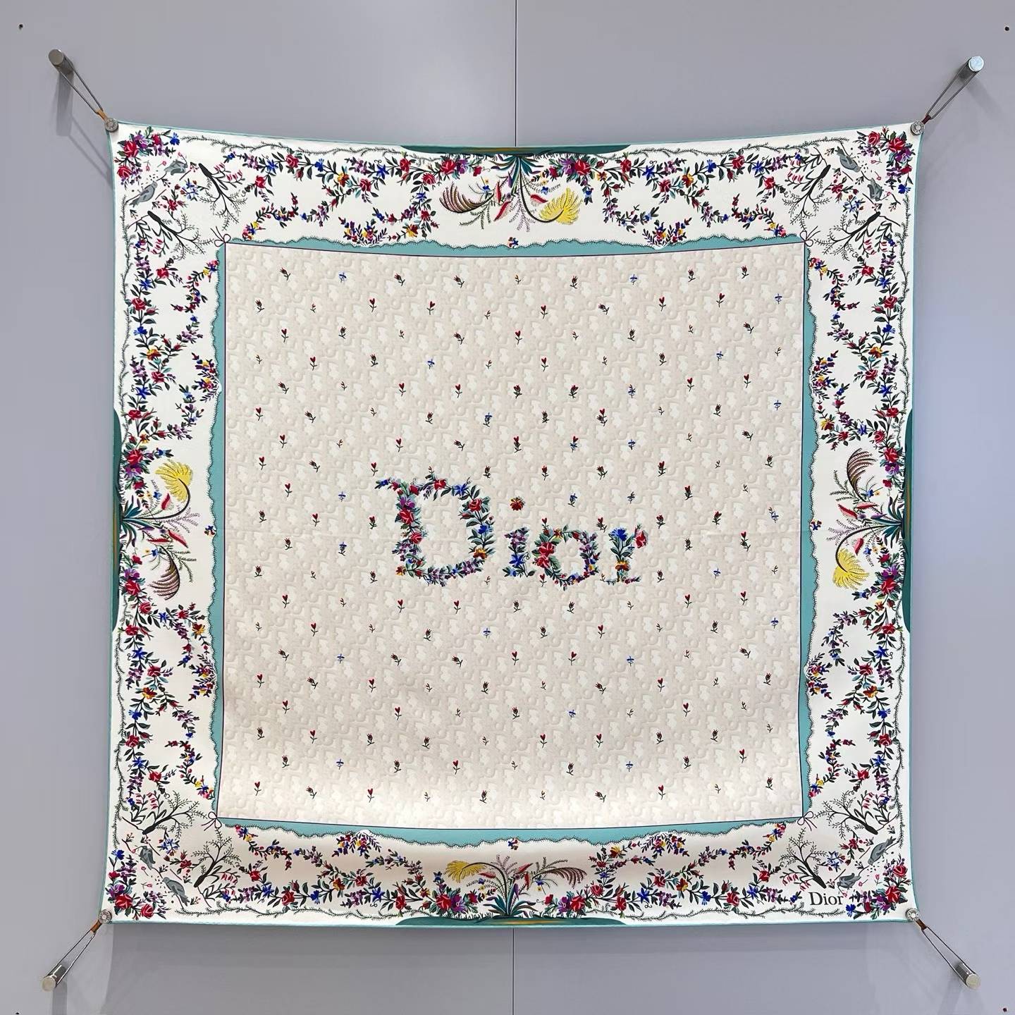 Dior Square silk scarf view 2