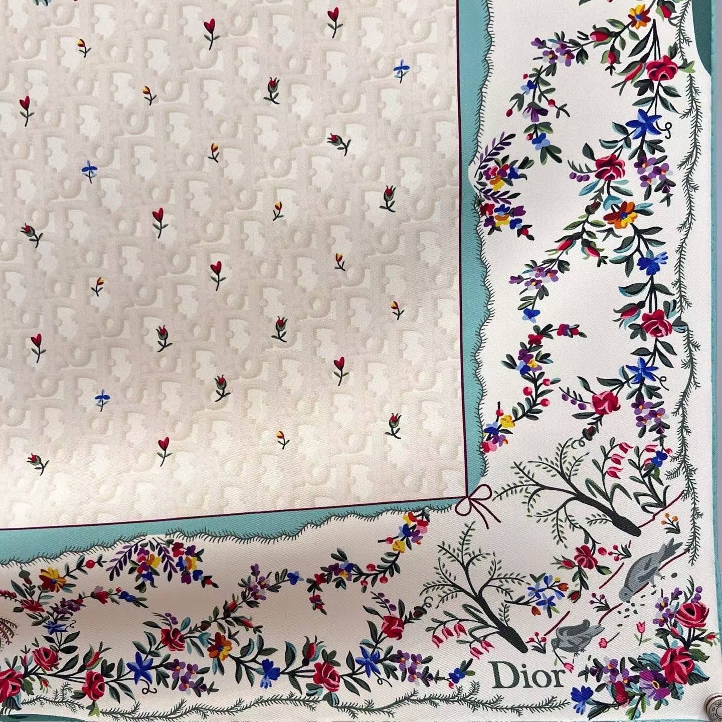 Dior Square silk scarf view 3