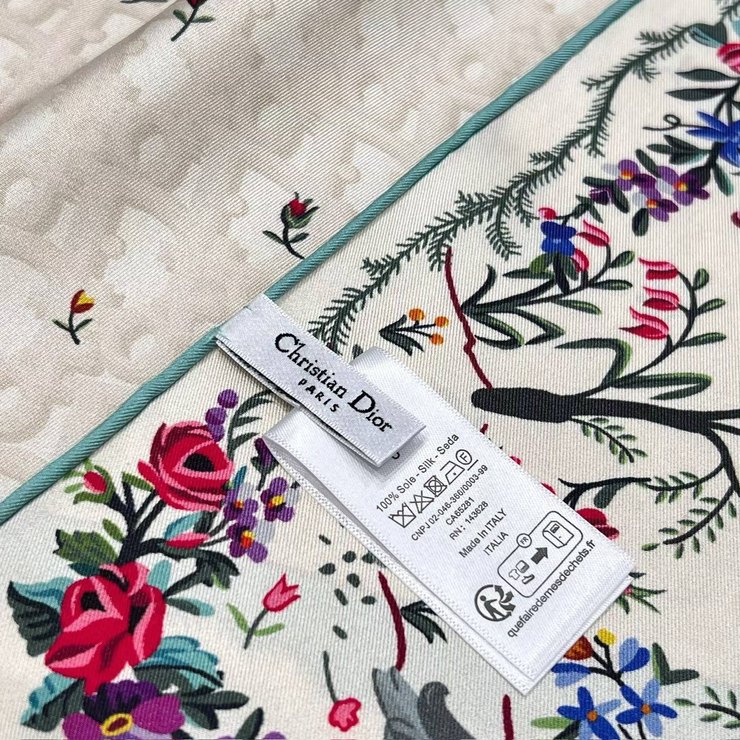 Dior Square silk scarf view 5