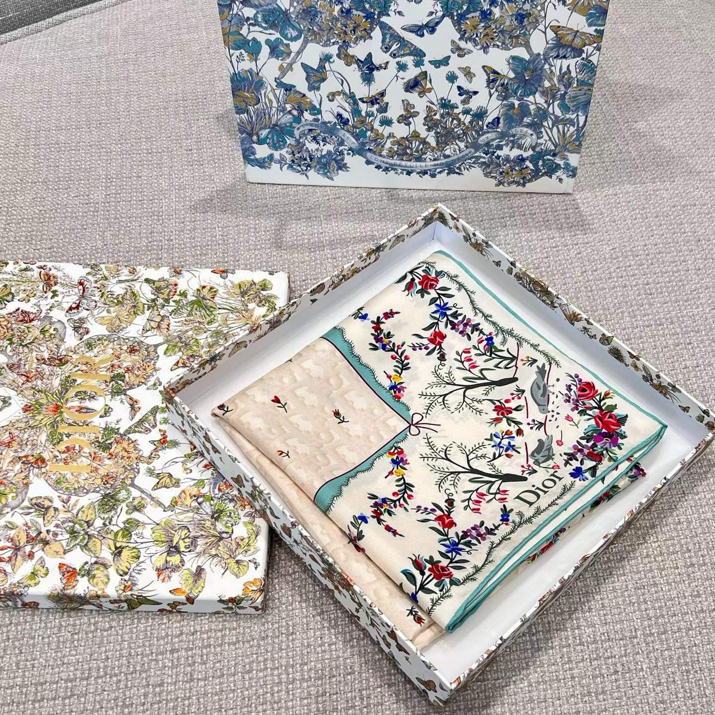Dior Square silk scarf view 7
