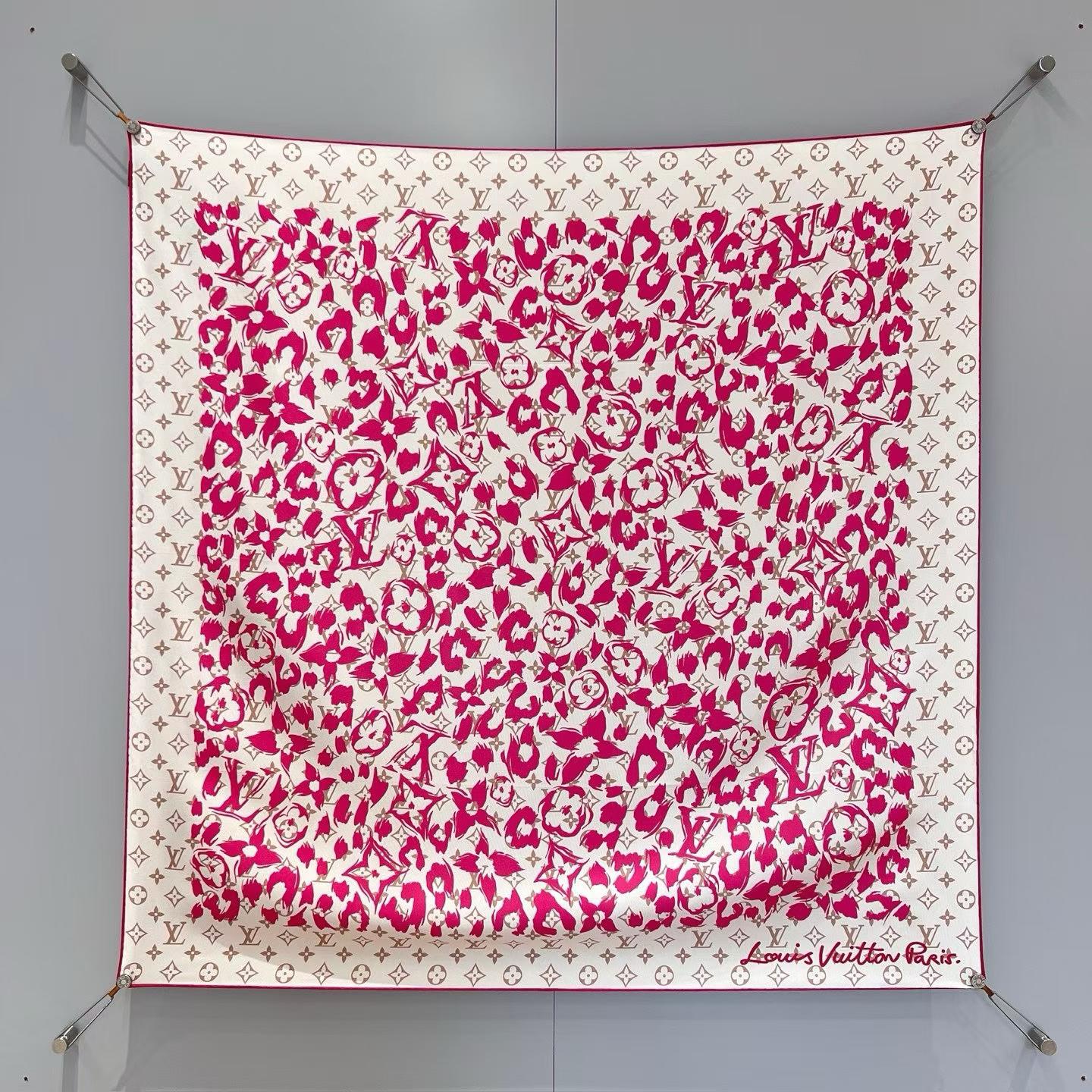 Louis Vuitton Square silk scarf view 2