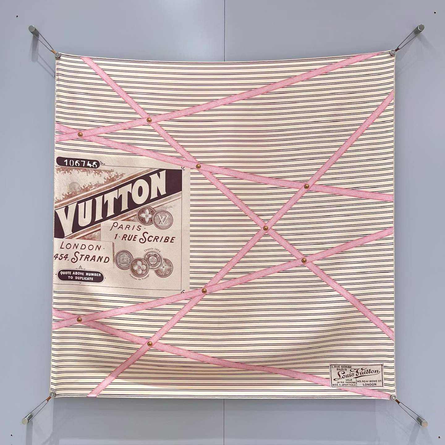 Louis Vuitton Square silk scarf view 2