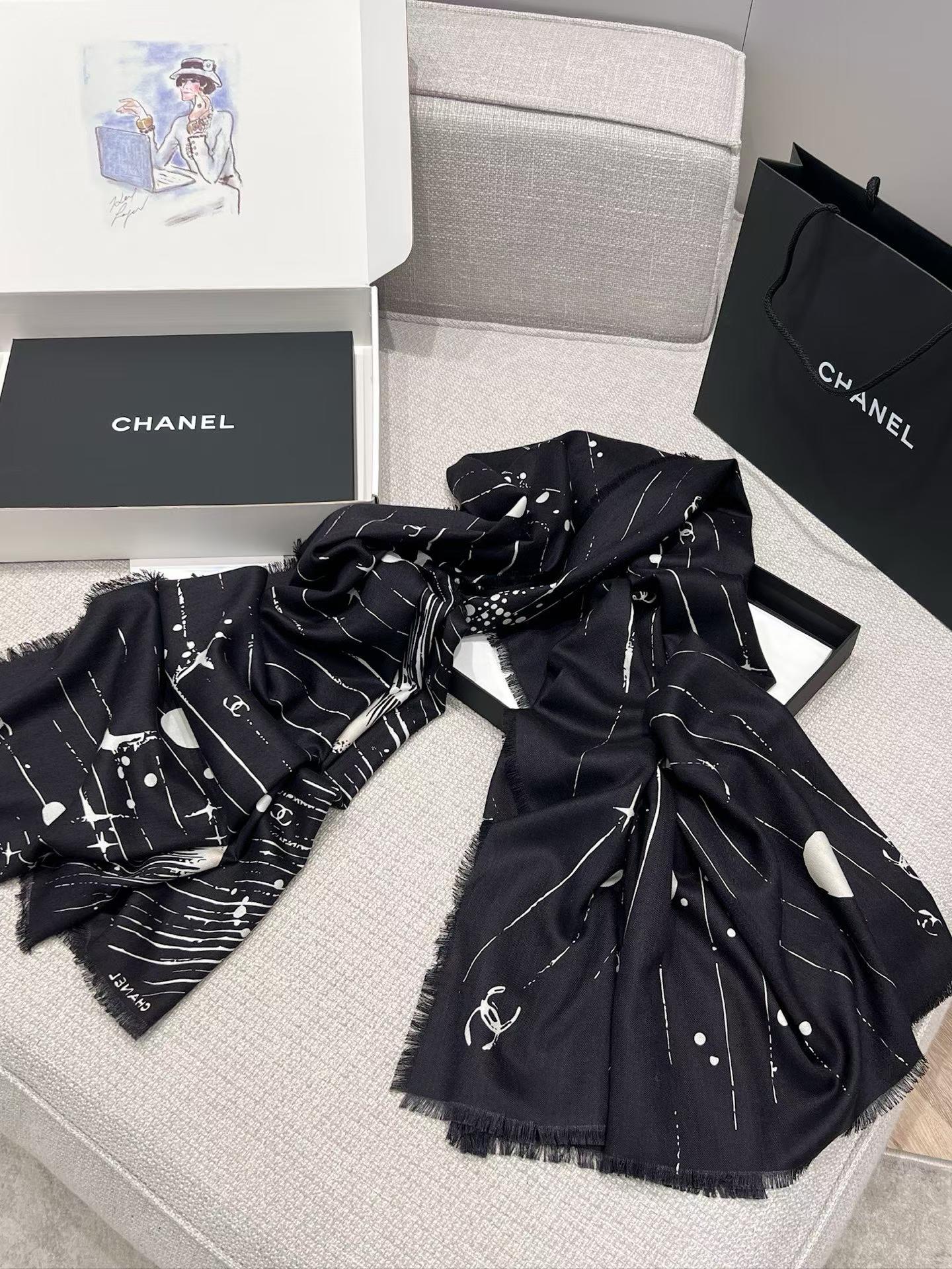 Chanel Square scarf view 3