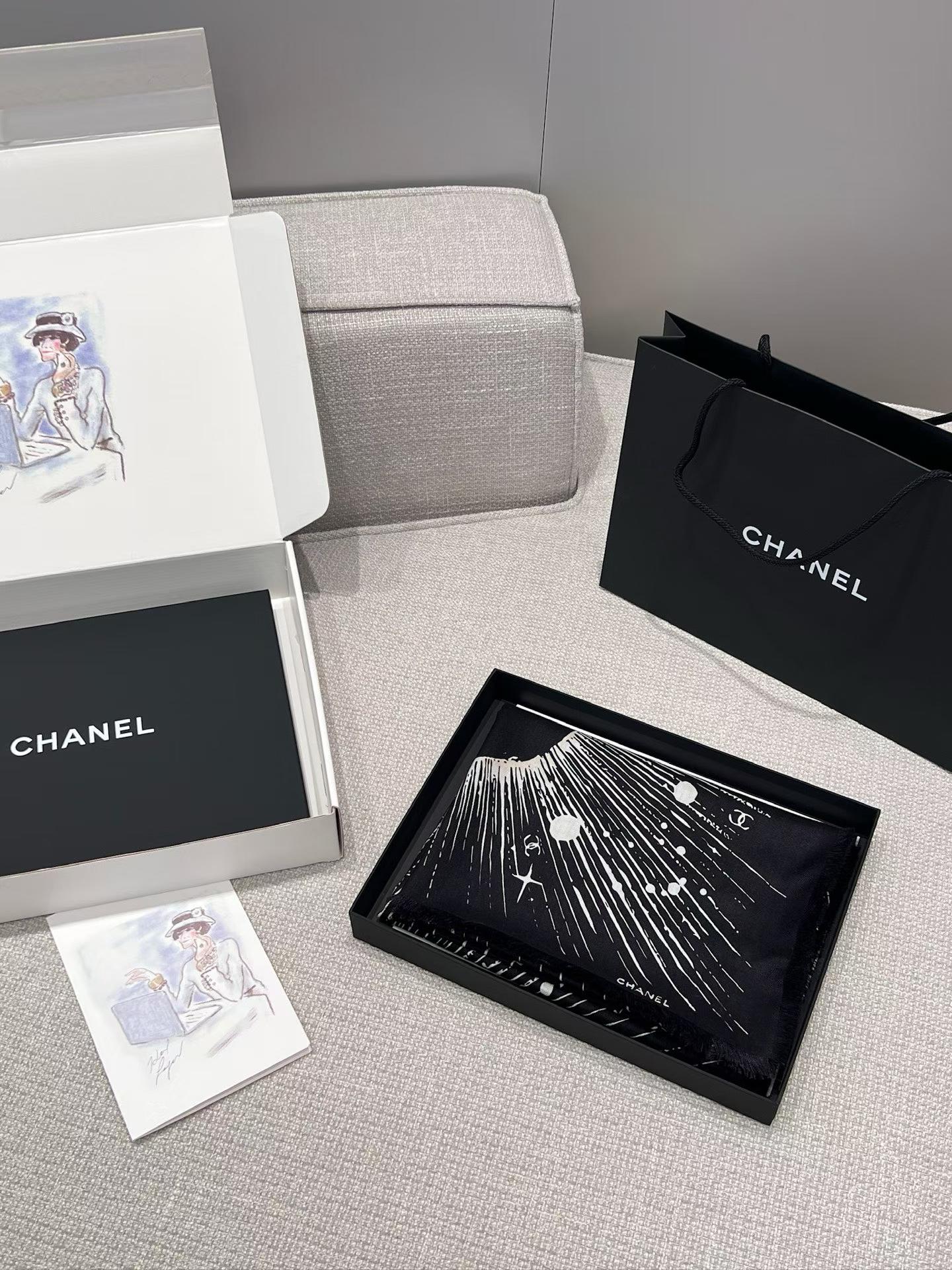 Chanel Square scarf view 9