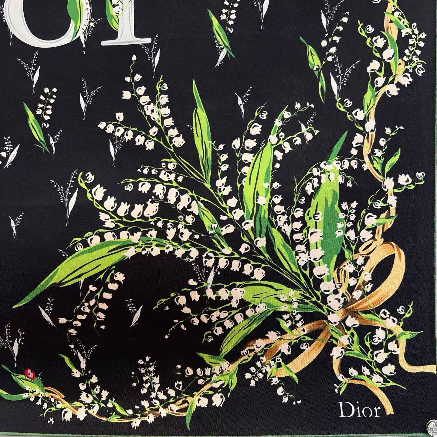 Dior Square scarf view 3