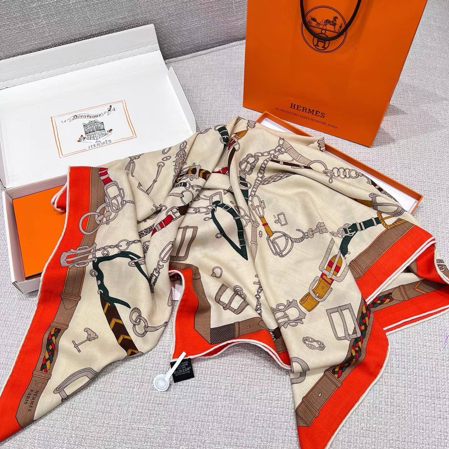 Hermès square towel view 10