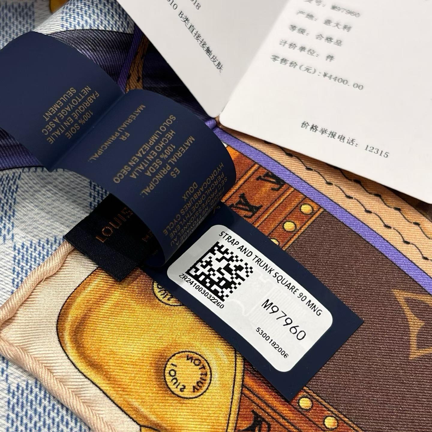Hermès LOUIS VUTTION Square scarf view 12