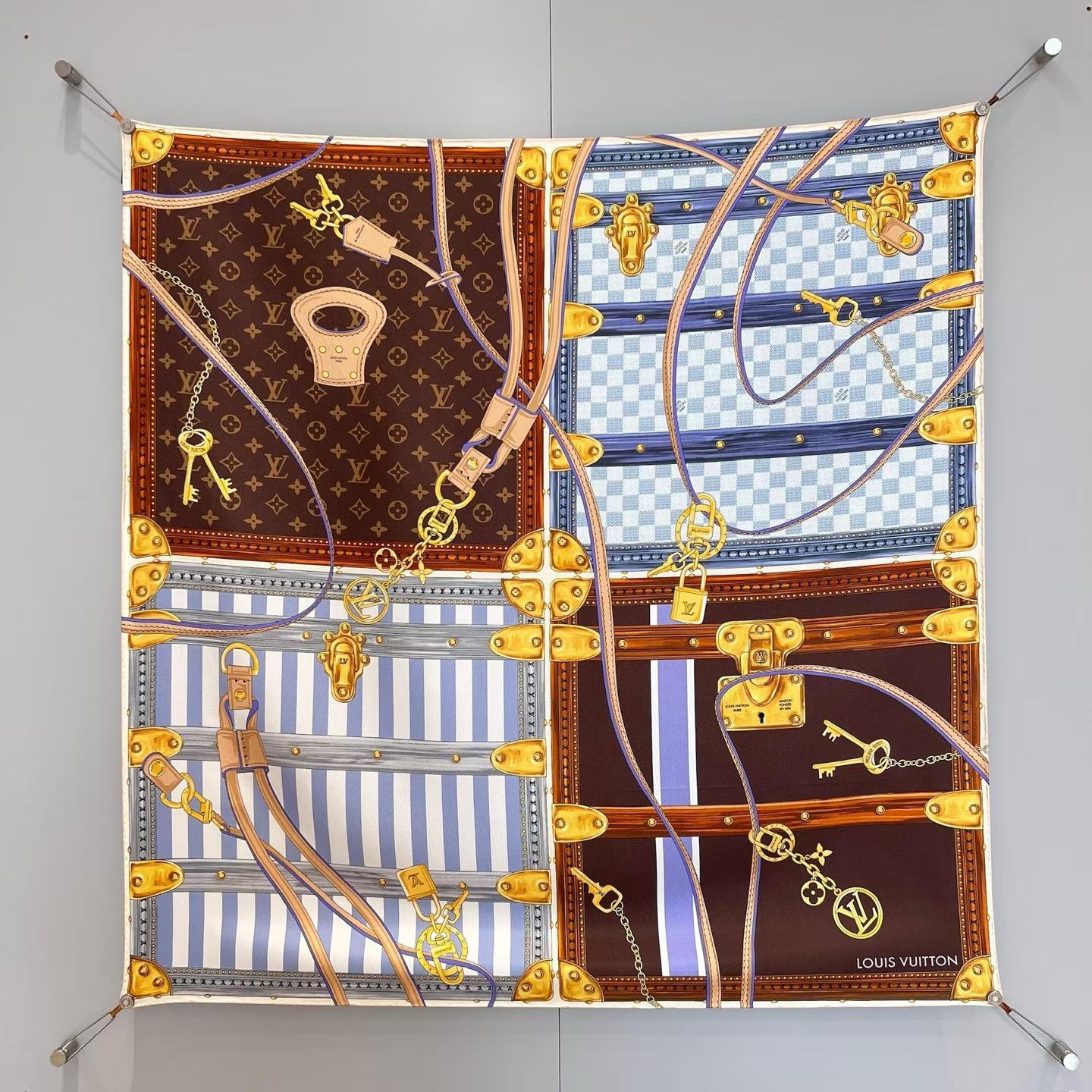 Hermès LOUIS VUTTION Square scarf view 8