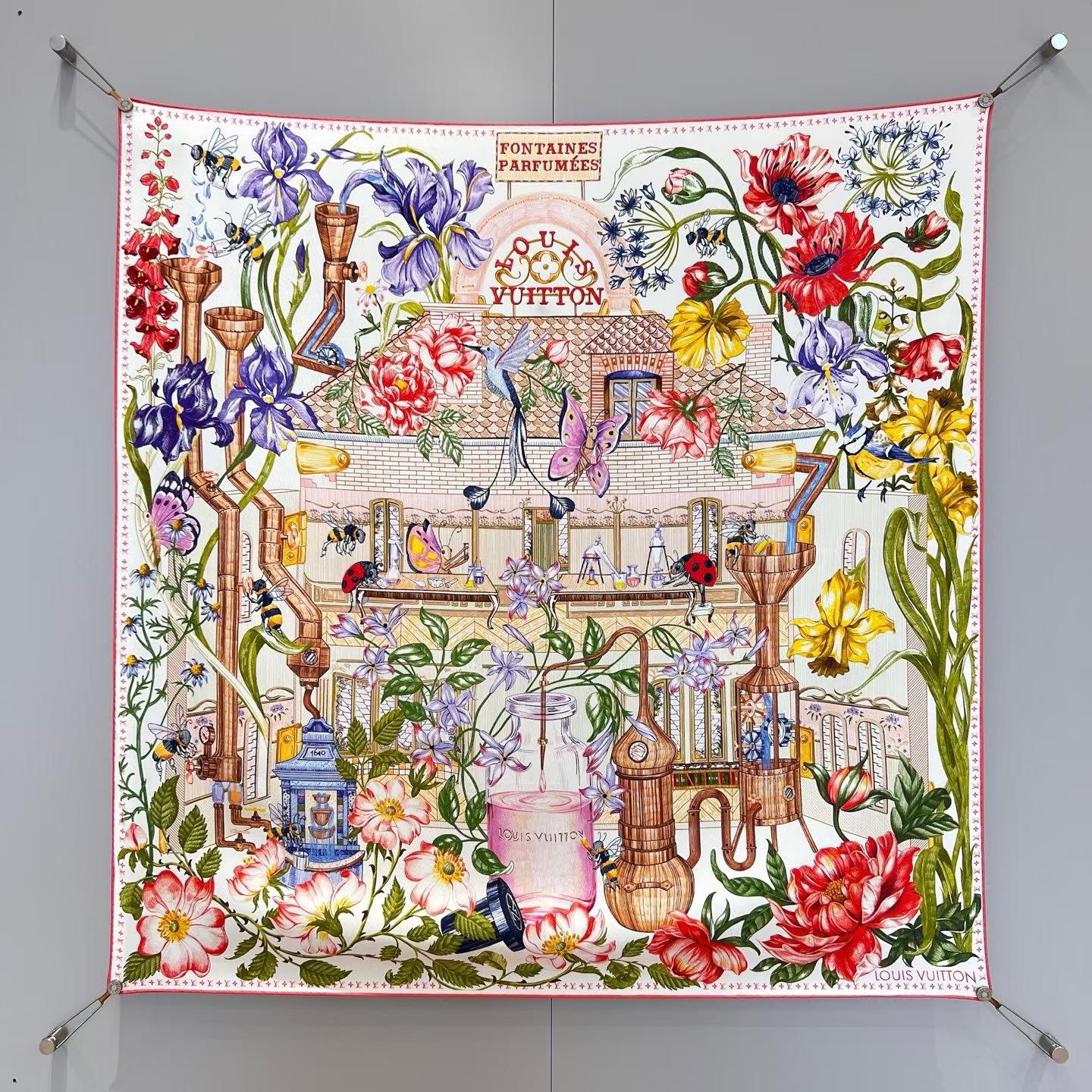 Hermès LOUIS VUTTION Square scarf view 2