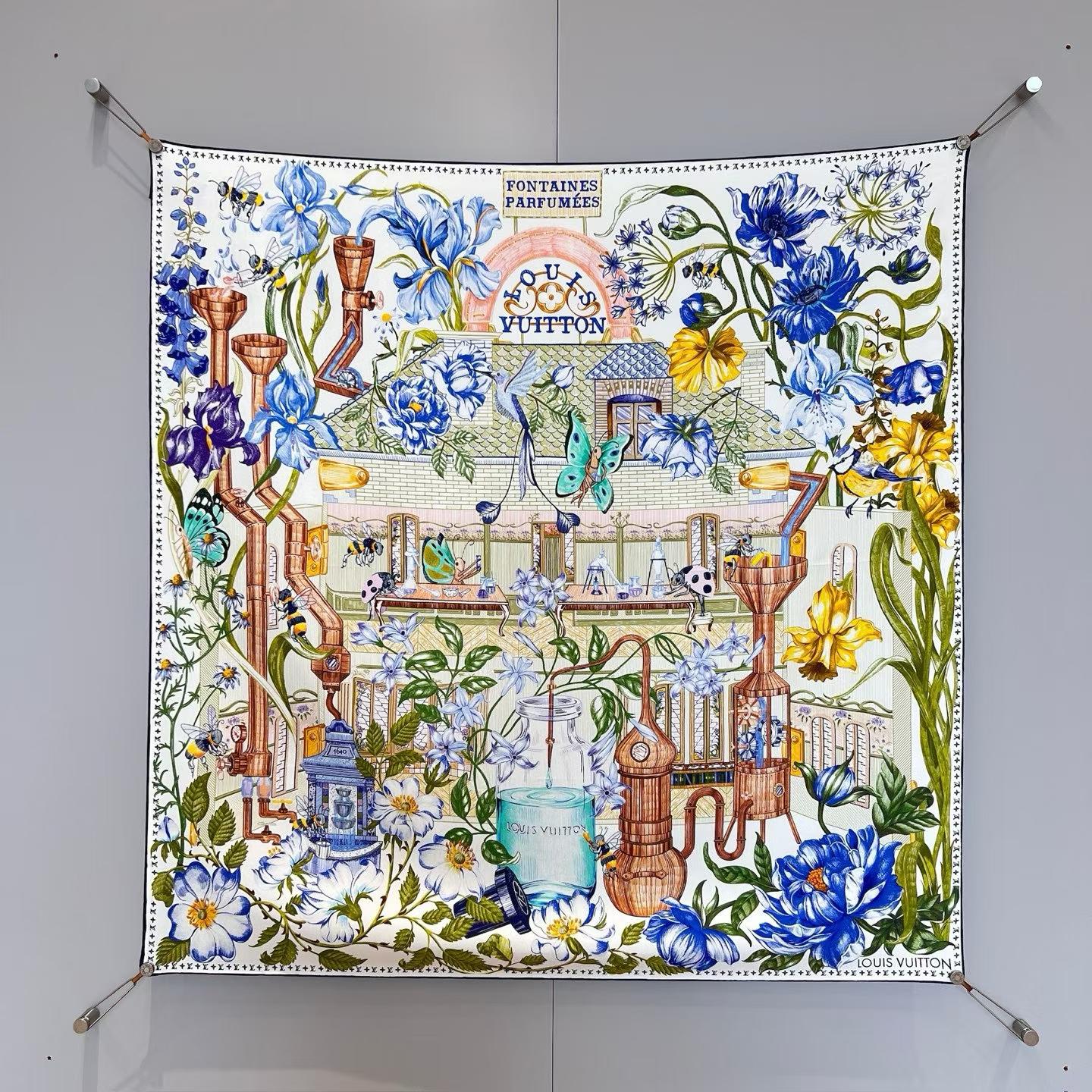 Hermès LOUIS VUTTION Square scarf view 6
