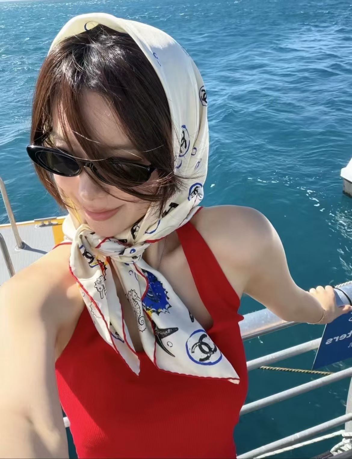 Chanel Square scarf view 1