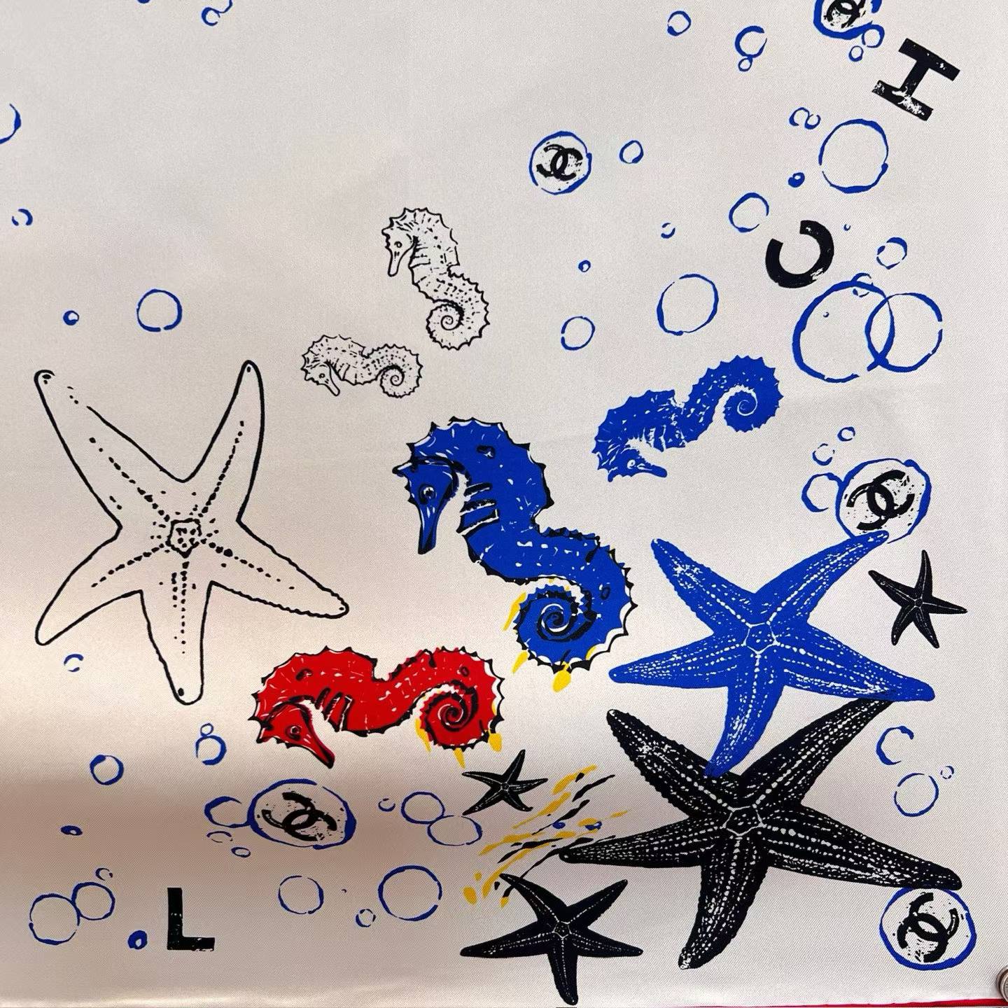 Chanel Square scarf view 3