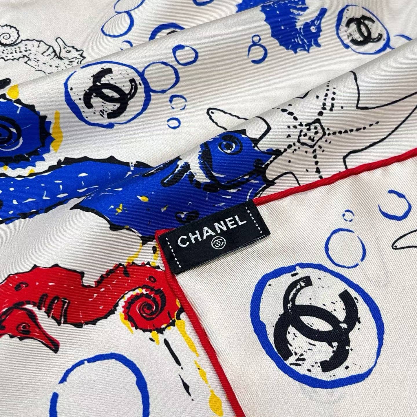 Chanel Square scarf view 5