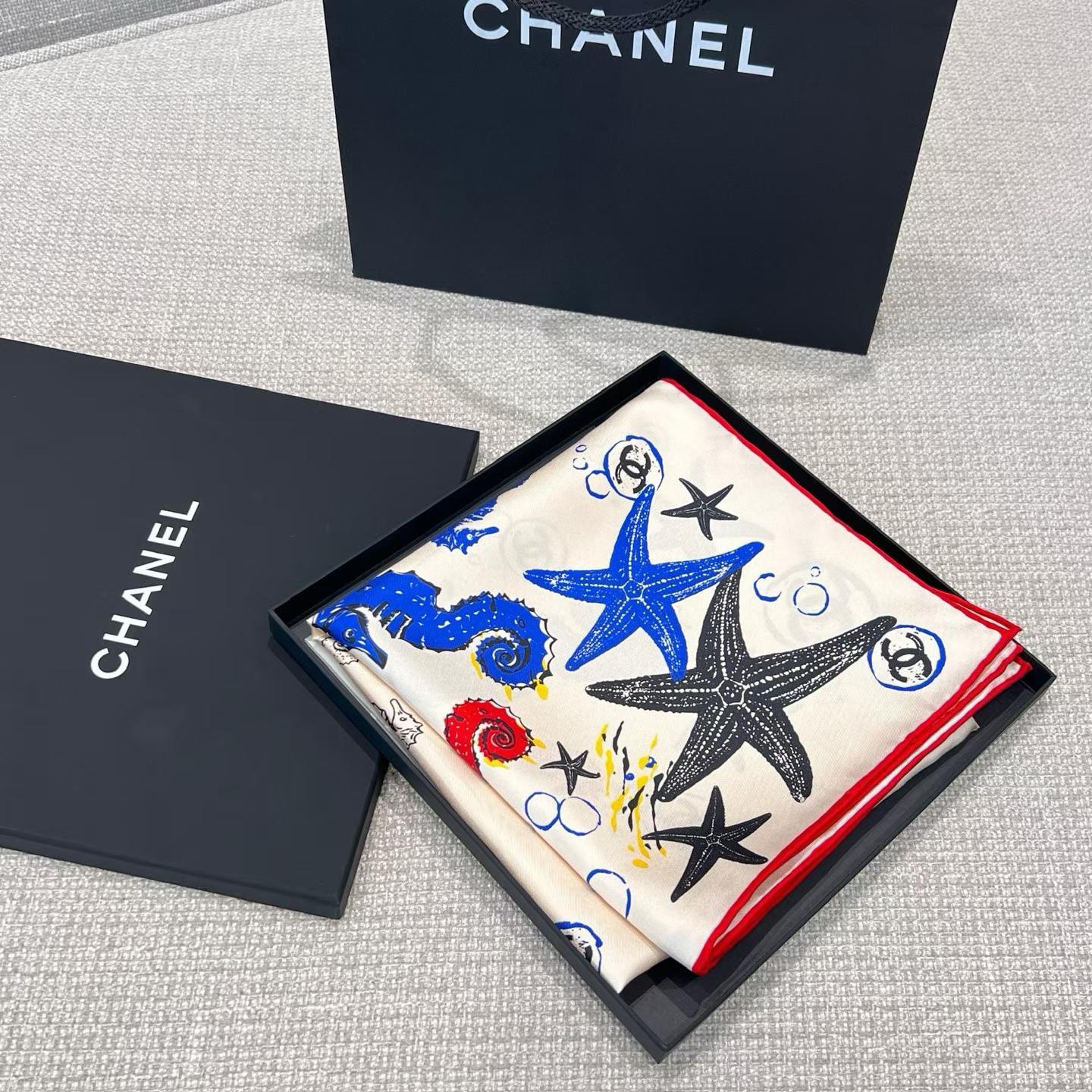 Chanel Square scarf view 7