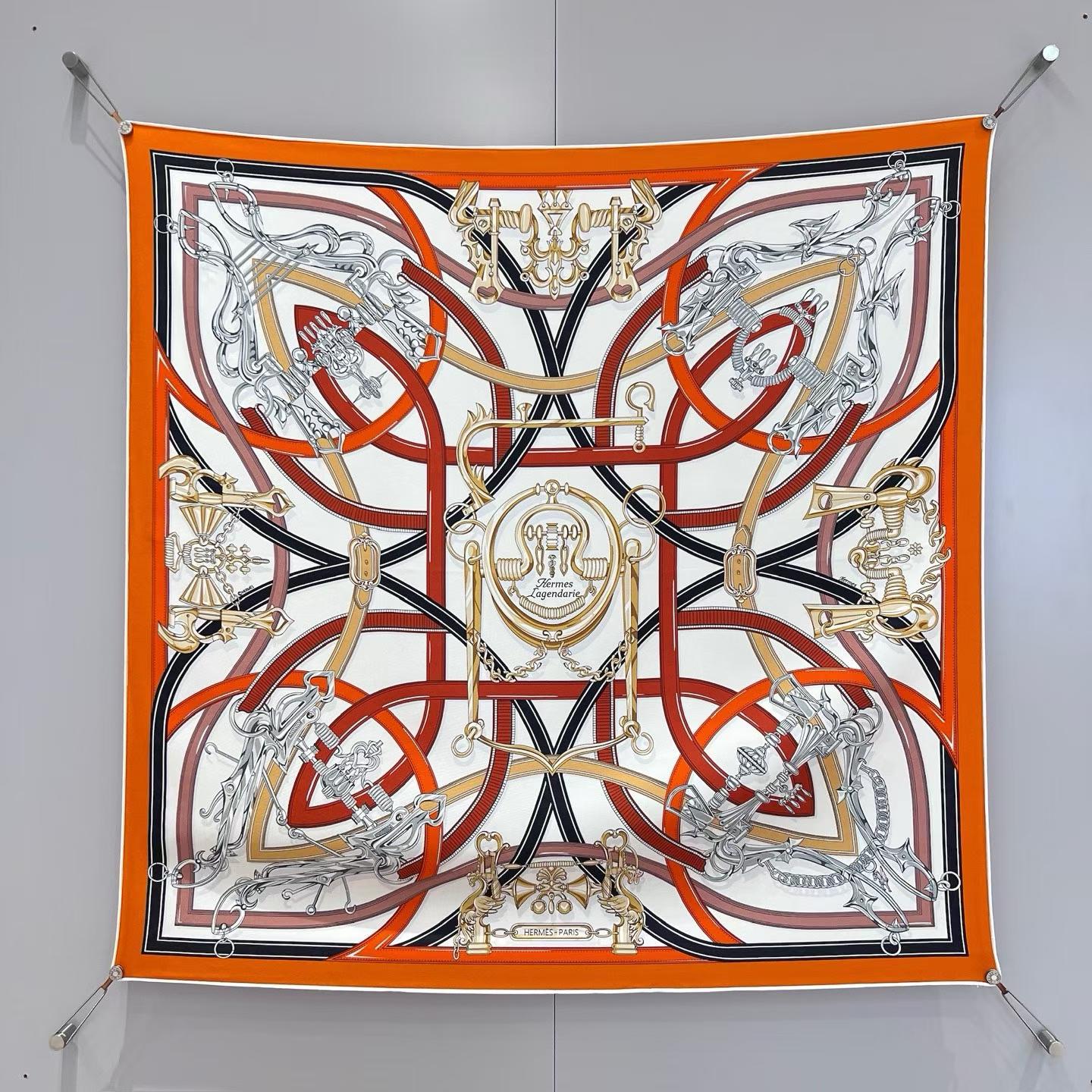 Hermès HMES Square scarf view 10