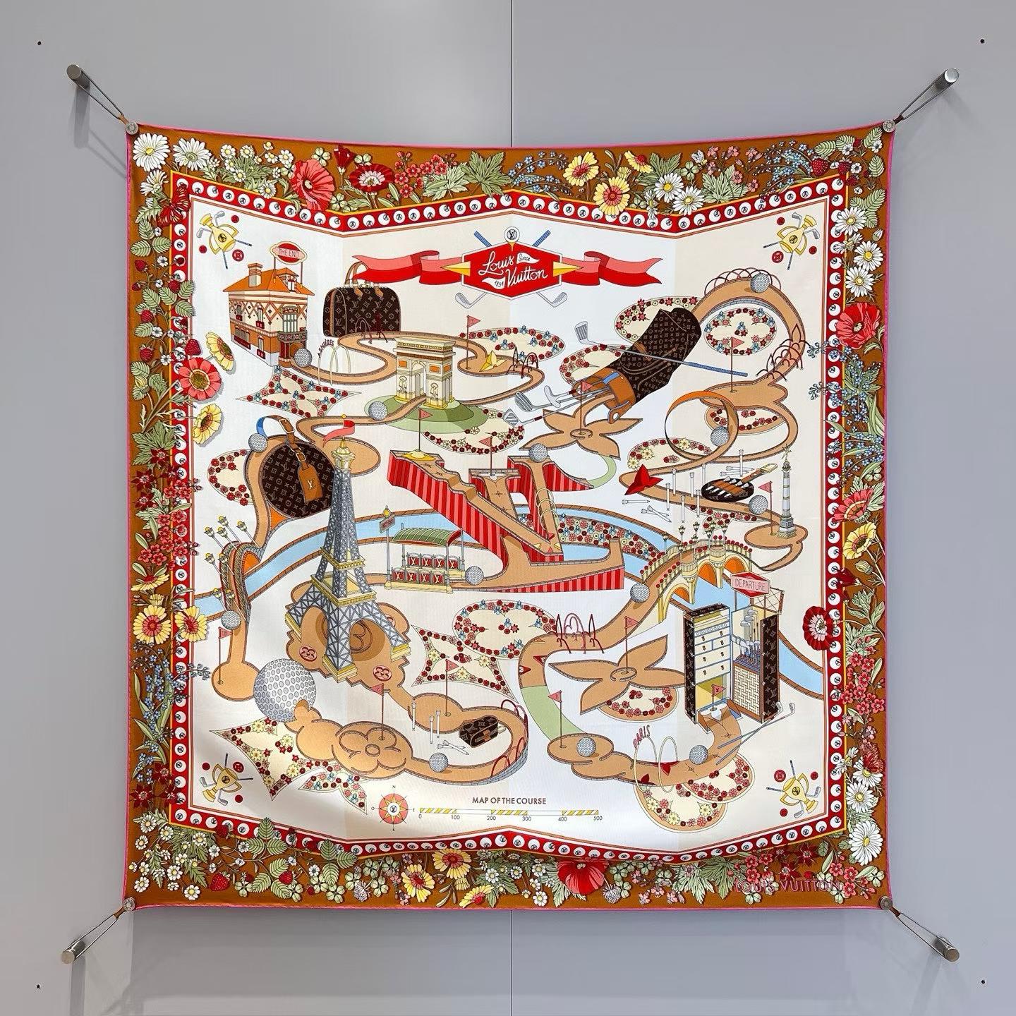 Louis Vuitton Square scarf view 2
