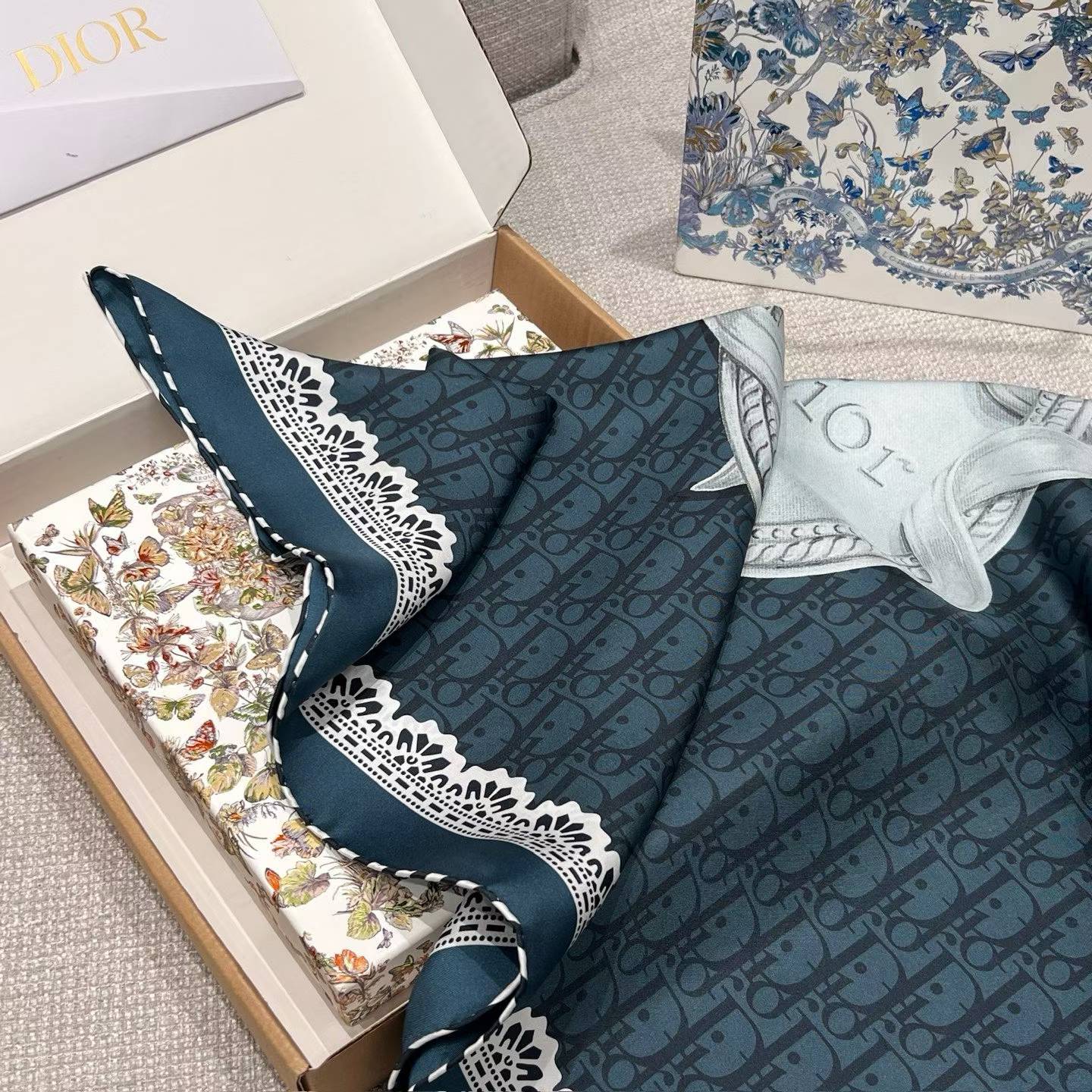 Dior Square scarf view 3