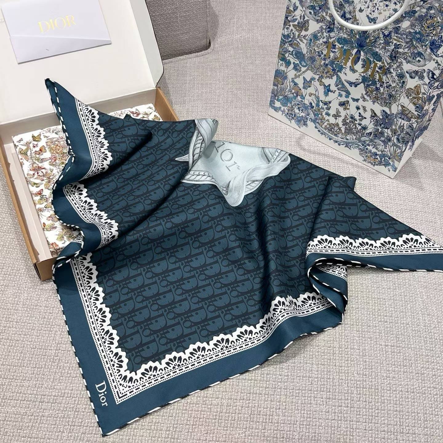 Dior Square scarf view 8