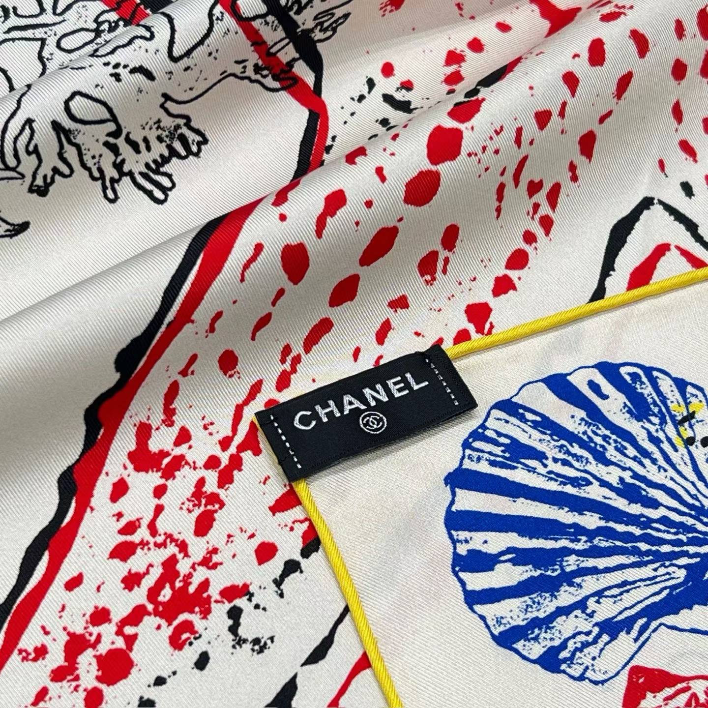 Chanel Square scarf view 4