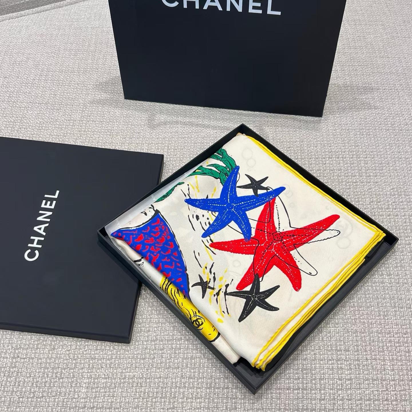 Chanel Square scarf view 7