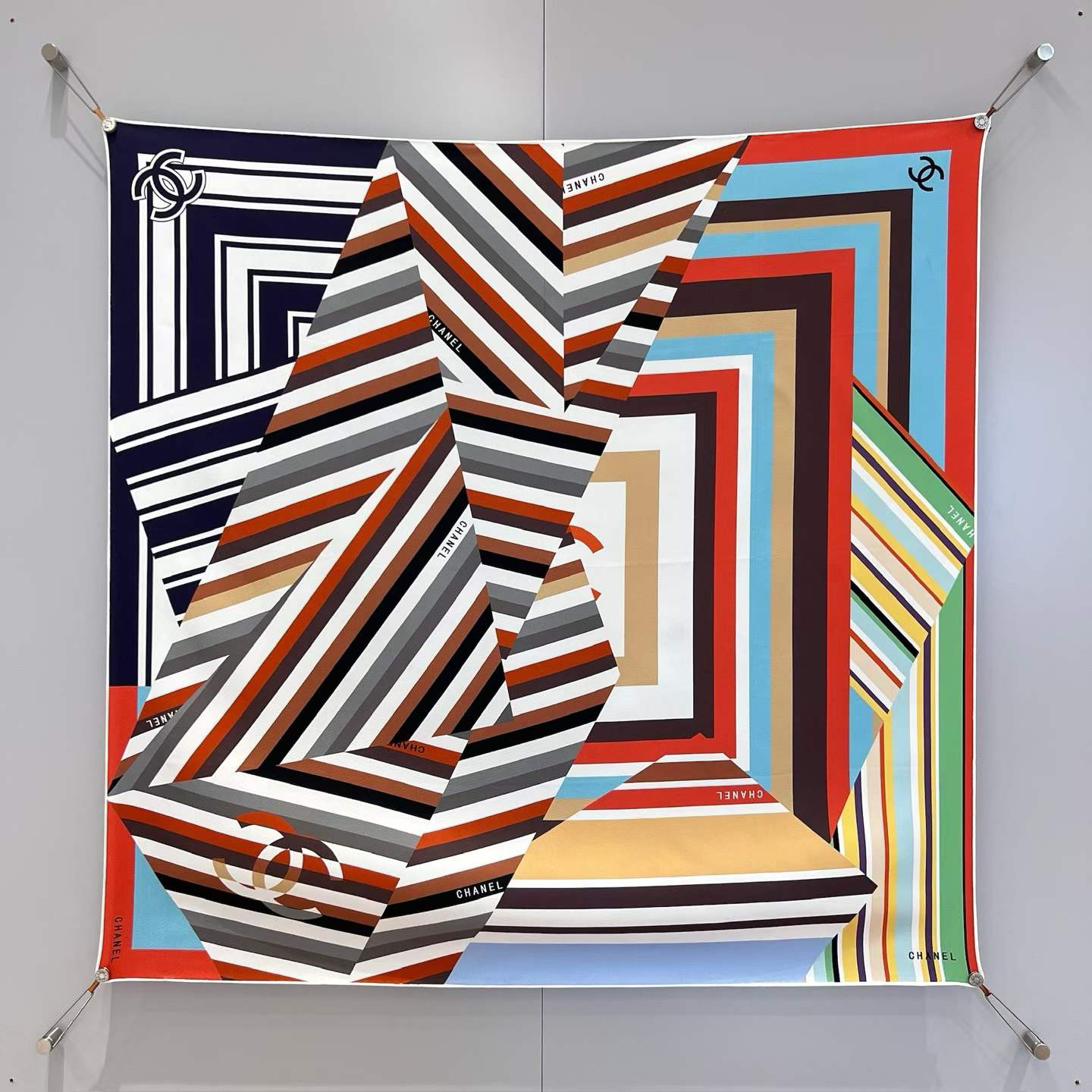 Chanel Square scarf view 2