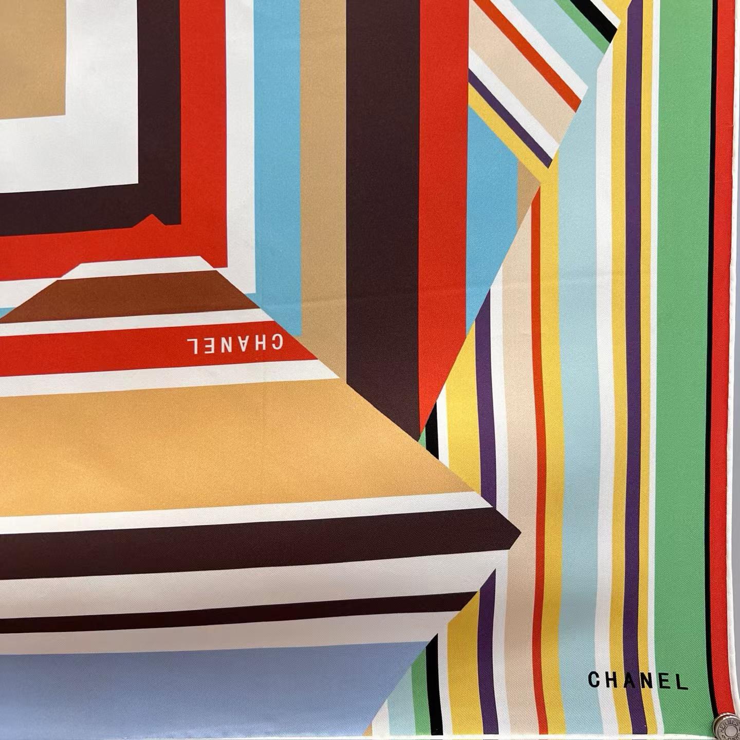 Chanel Square scarf view 3