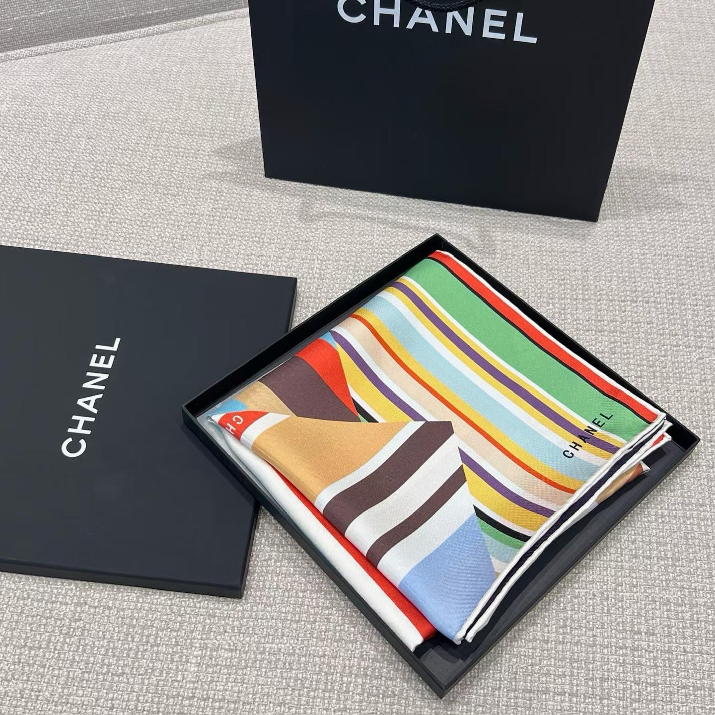 Chanel Square scarf view 6