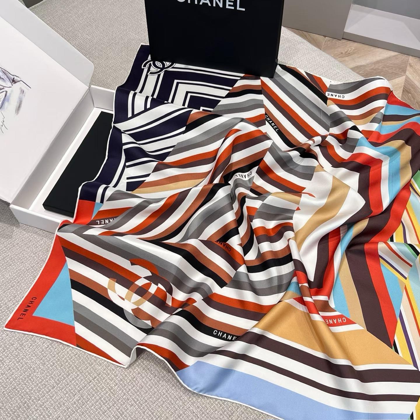 Chanel Square scarf view 9