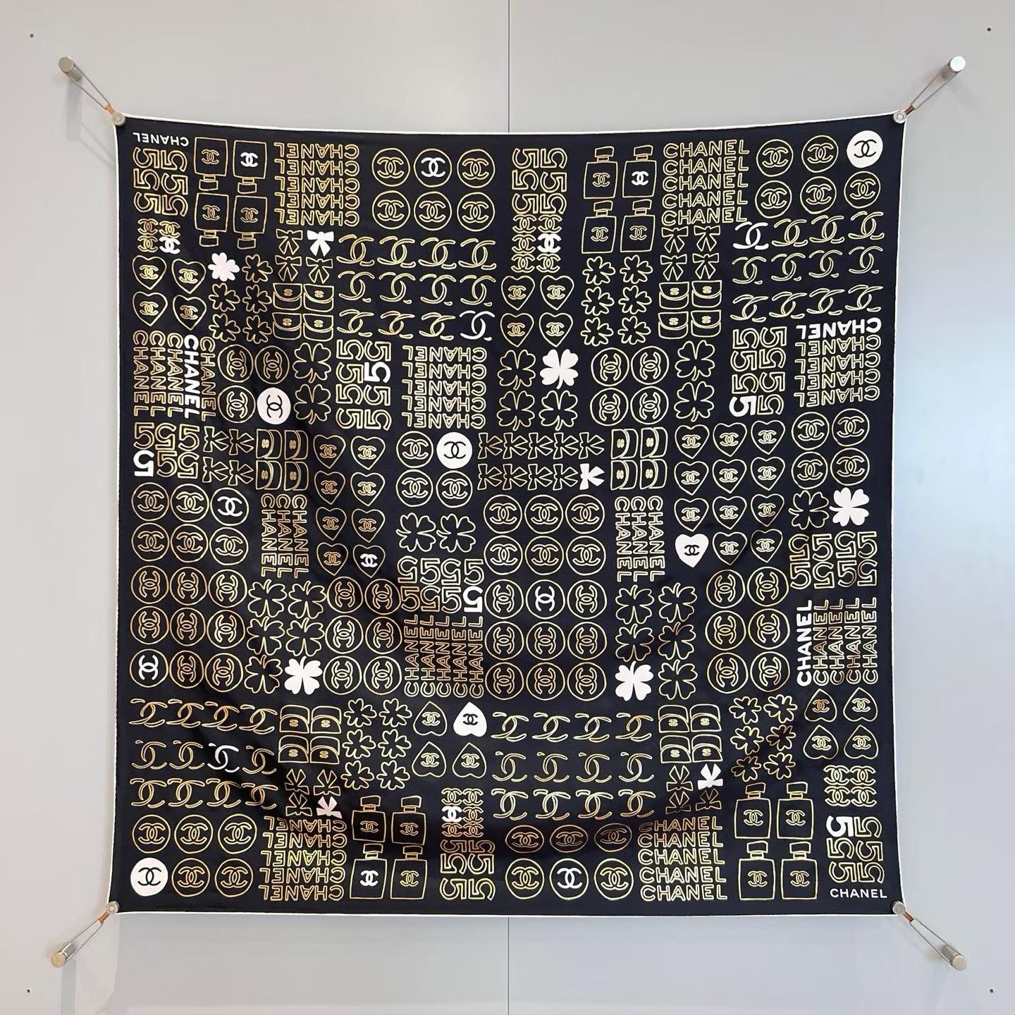 Chanel Square scarf view 11