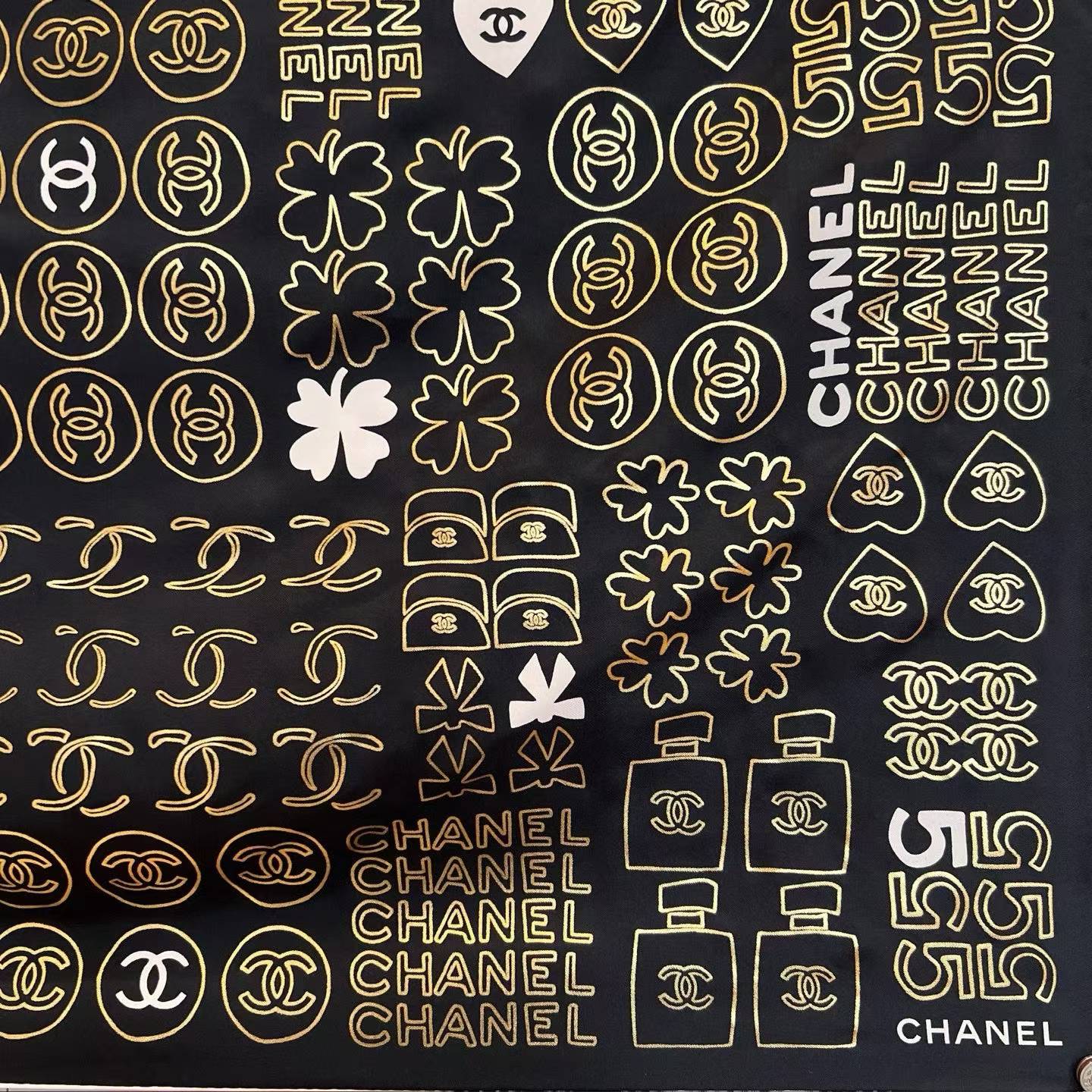 Chanel Square scarf view 12