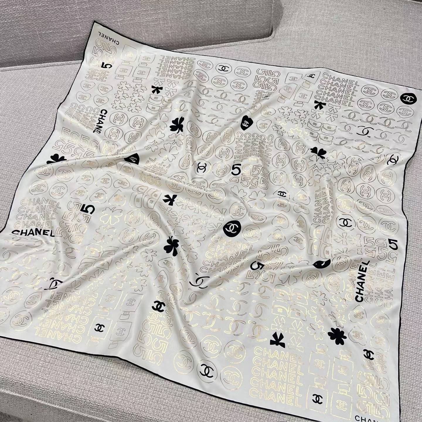 Chanel Square scarf view 2