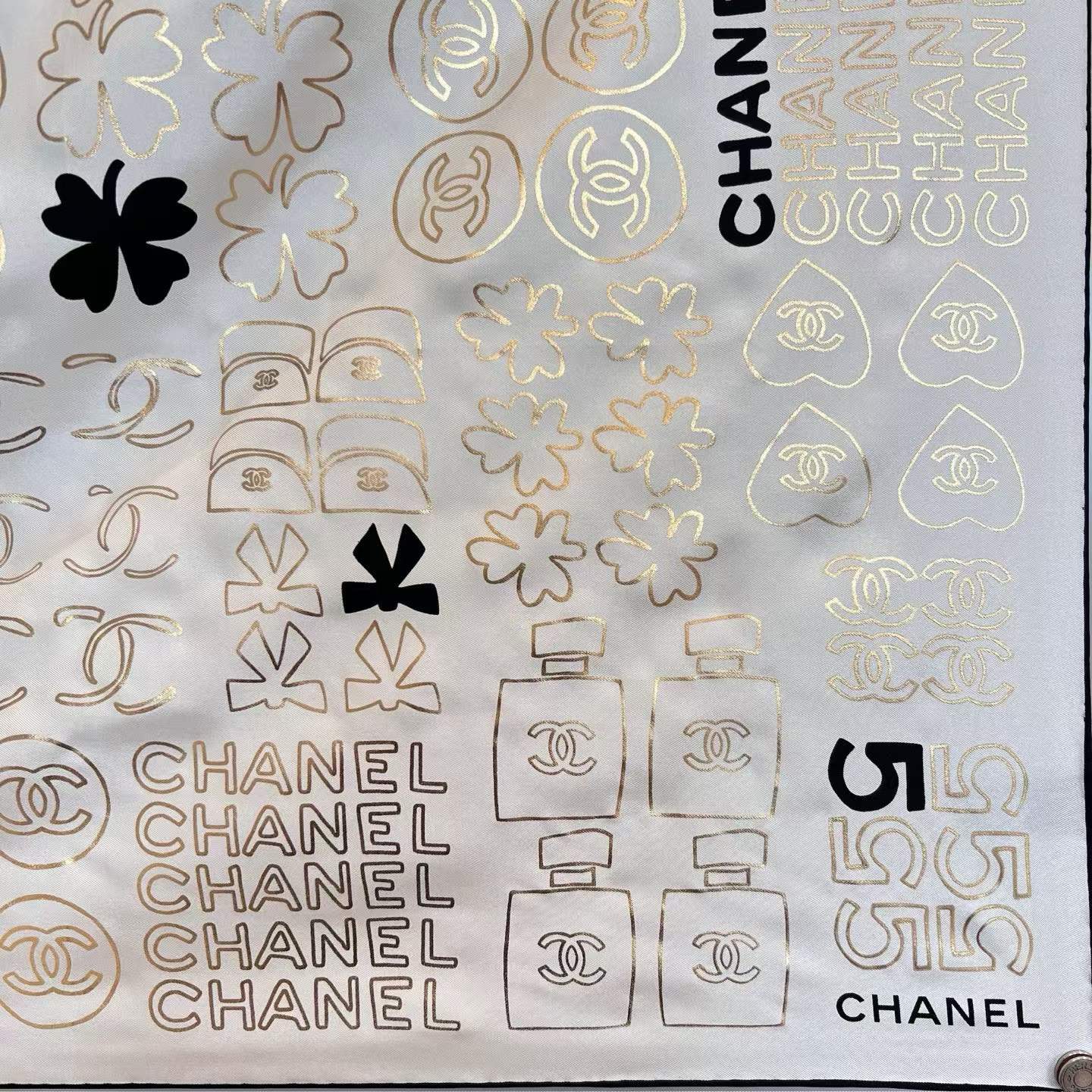 Chanel Square scarf view 3