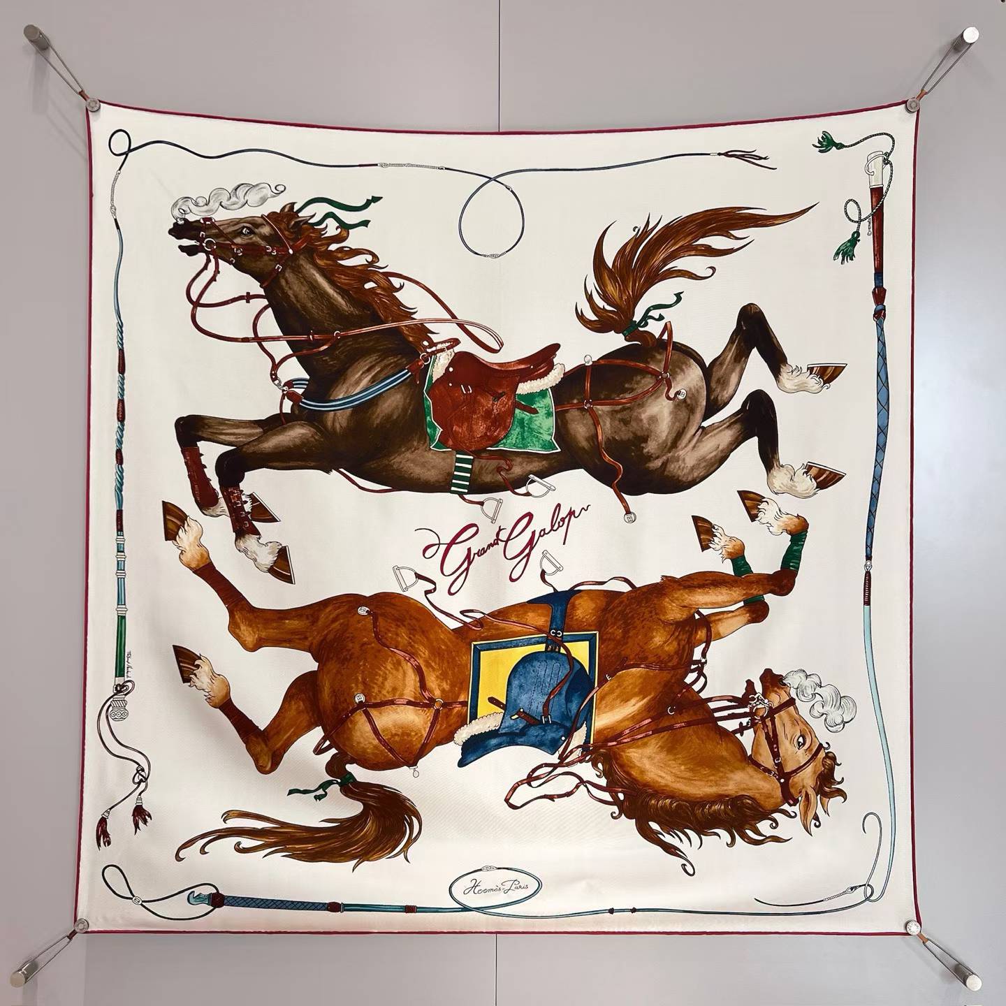 Hermès Square silk scarf view 10