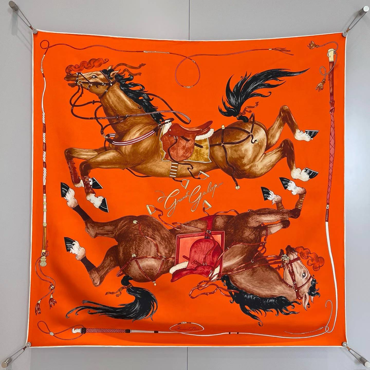 Hermès Square silk scarf view 15