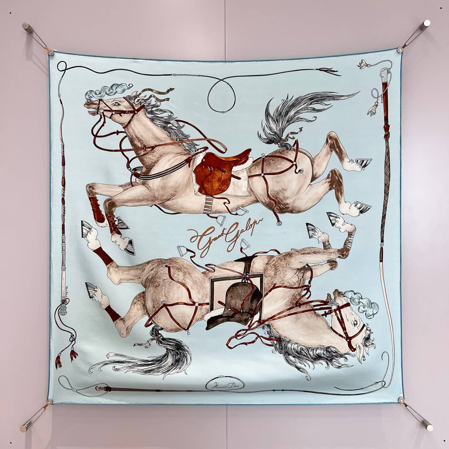 Hermès Square silk scarf view 2