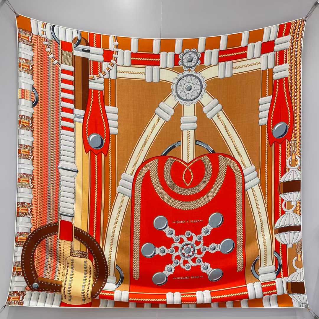 Hermès Square silk scarf view 10