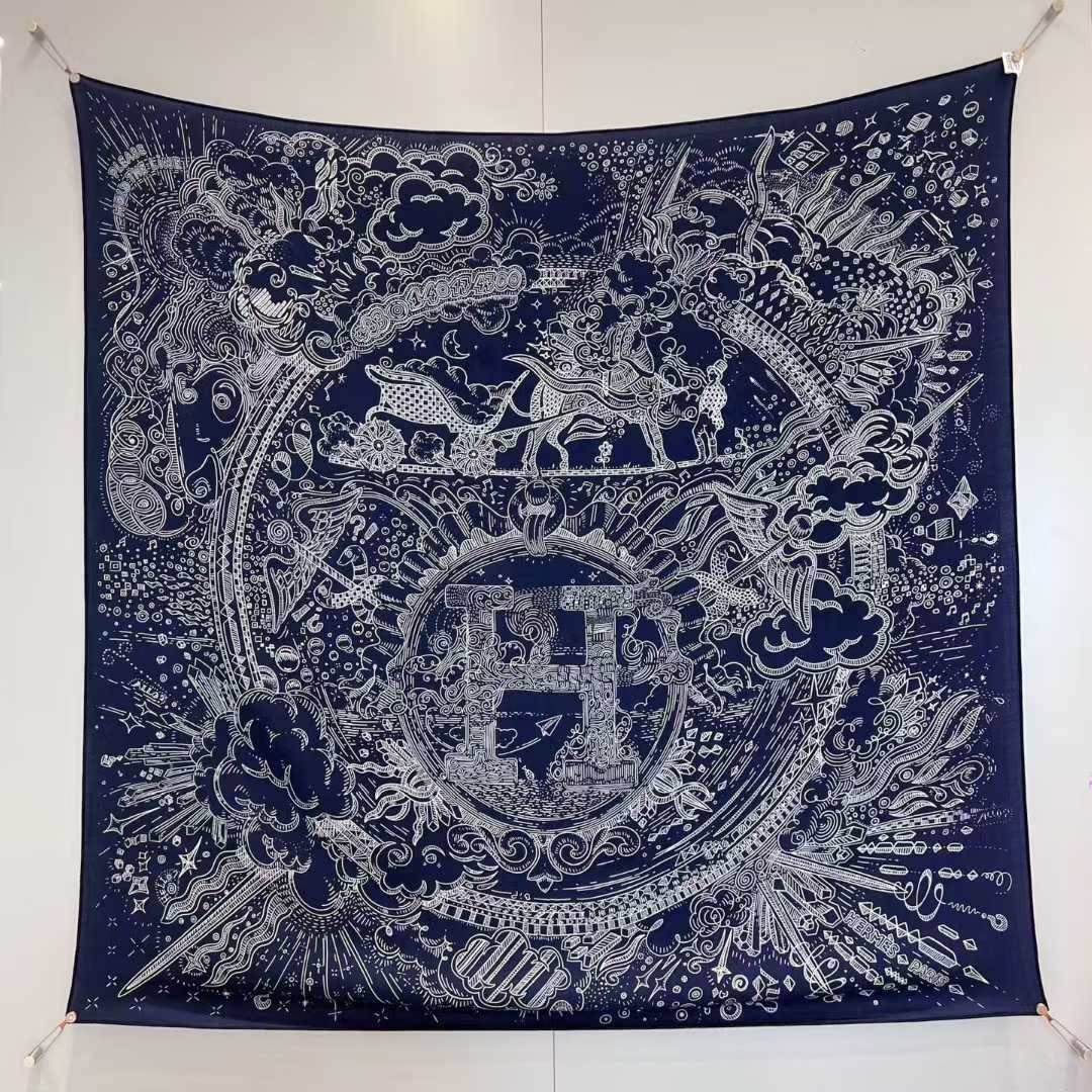 Hermès Square silk scarf view 2